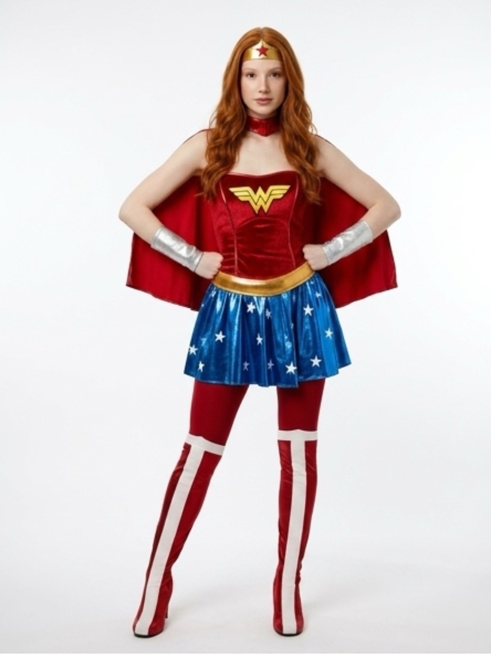 Rubie's Red, Blue & Gold Women's Superhero Costume